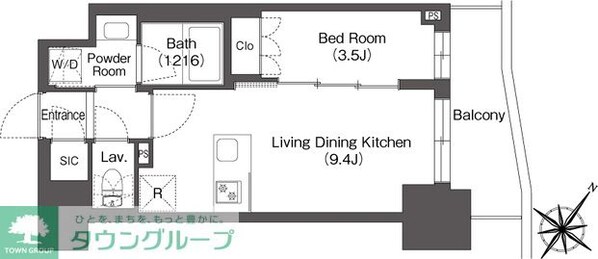 ミュプレ巣鴨駅前の物件間取画像
